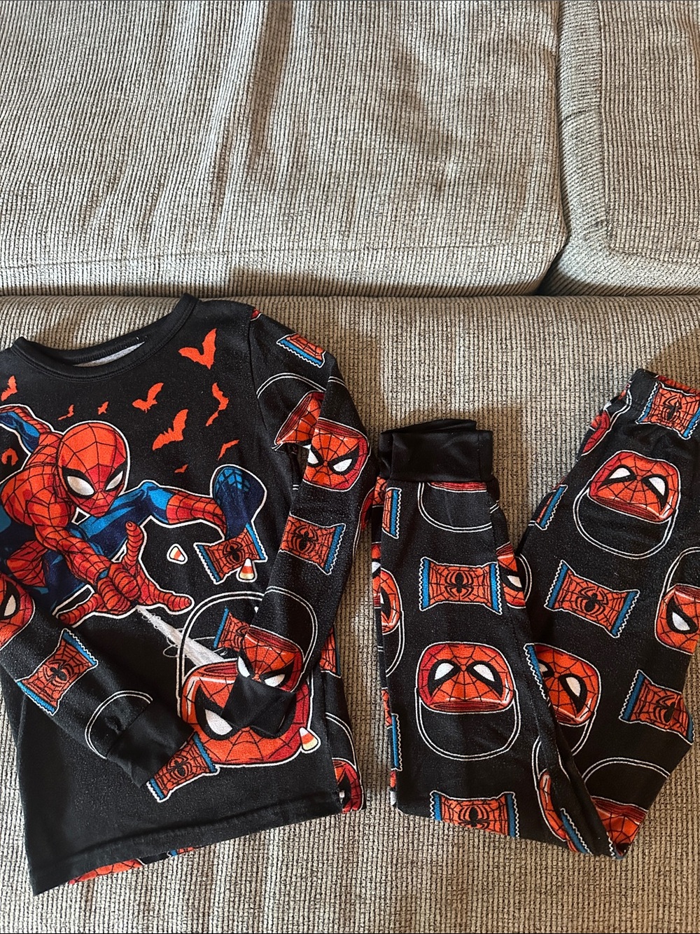 Spiderman boys halloween pajama set